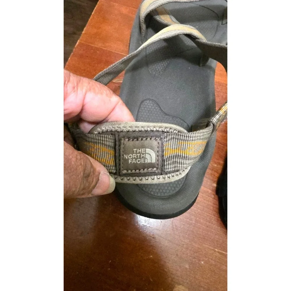 The‎ North Face Men's Hiking Sandals Size 13 Gray & Orange Adjustable Straps